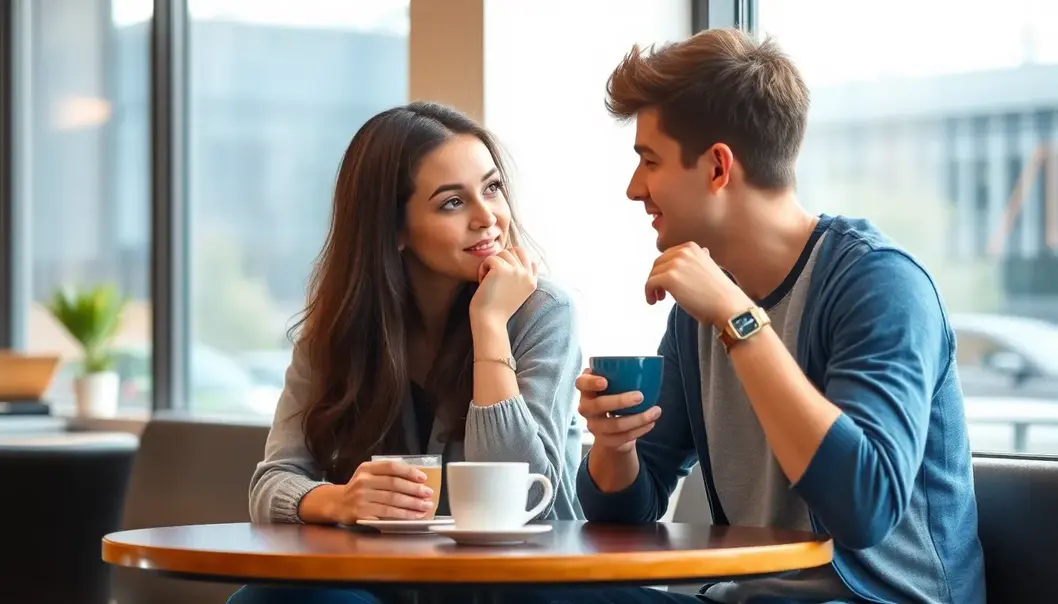 Young adults practicing open communication in a group setting.