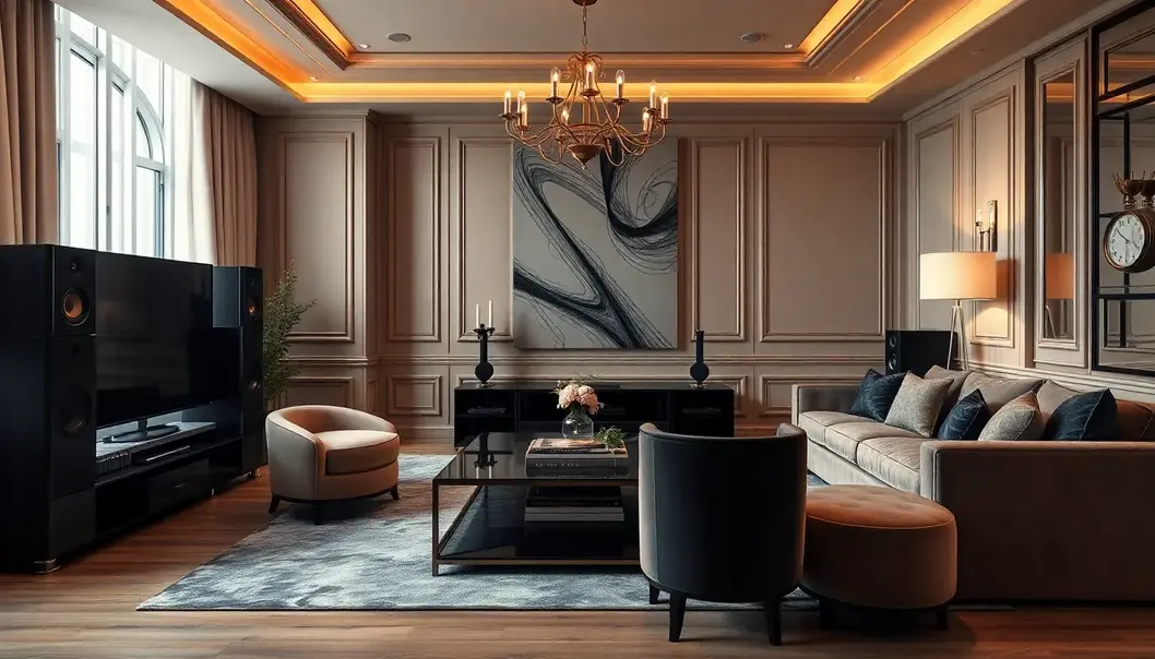 An orchestra performance setting the tone for an opulent experience.